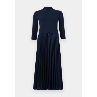 Imagen de Tommy Hilfiger SLIM MIDI Vestido informal, Mujer, Talla: XXS, Dark night navy