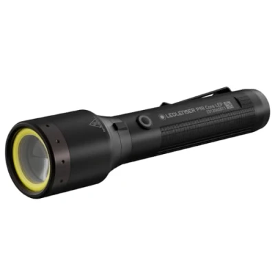 Imagen de Ledlenser P9R Core LEP linterna recargable, haz enfocado de 1300 m, hasta 20 horas tiempo funcionamiento, modo inundación luz roja y blanca, impermeable IP68, trabajo ideal