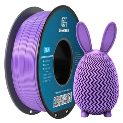 Imagen de GEEETECH Filamento PLA 1,75 mm +/ 0,02 mm,Filamento para Impresora 3D, Carrete 1 kg, Nuevo Morado