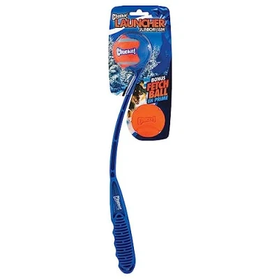 Imagen de Chuckit! Launcher 18M Lanzador de Pelotas Perro Chuck It, Pelota Tenis y Goma, Juguete Bolas, Regalos para dueños Perros, Perros