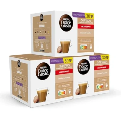 Imagen de NESCAFÉ Dolce Gusto Cortado descafeinado, 30 cápsulas, (1 pack x 30)
