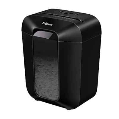 Imagen de Destructora de papel Fellowes LX50, Corte en partículas, Negro