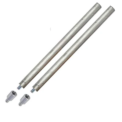 Imagen de GOLDMAN SERVICE 2 Ánodos de magnesio 22x350mm para termo eléctrico + adaptadores métrica M8 a M6 : Ánodo sacrificio calentador compatible con Grandes Marcas