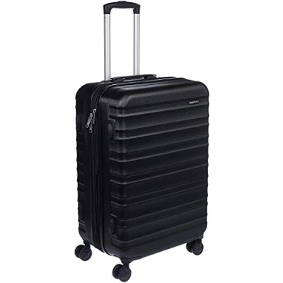 Imagen de Amazon Basics Maleta de viaje rígida giratoria 68 cm, Negro