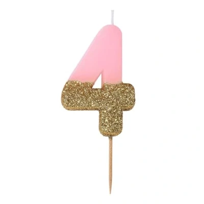 Imagen de We Heart Birthdays Glitter Number Candle 4