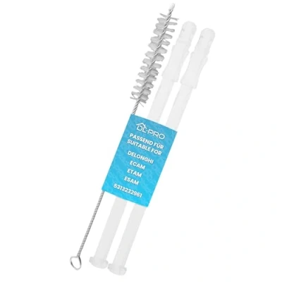 Imagen de DL pro 2 tubos de aspiración leche para cafeteras DeLonghi ECAM ETAM ESAM 5313232961, 15,6 cm, transparente