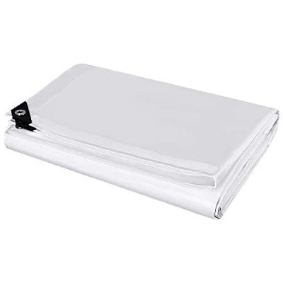 Imagen de Laneetal Lona Impermeable Exterior 2x3m, Toldo Reforzado PE 180 g/m² Protección contra UV, con Ojales de Acero Inoxidable para Leña, Muebles, Jardín, Piscinia, Vehículos, Blanco