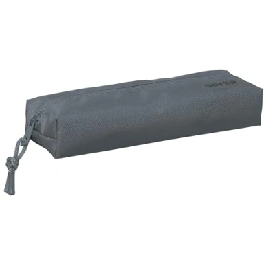 Imagen de Safta Portatodo Rectangular Niño, Estuche Infantil, Ideal para Niños en Edad Escolar, Cómodo y Versátil, Calidad Resistencia, 22x7x40 cm, Color Gris Oscuro