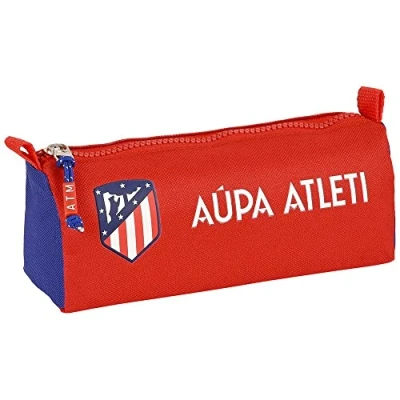 Imagen de Safta, Portatodo con Cremallera y Compartimiento de Atlético Madrid, 210x70x80 mm Unisex niños, Roja Azul Marino, Estándar