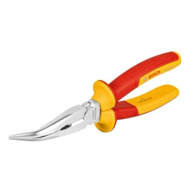 Imagen de Bosch Professional alicate de punta larga curvada 40 VDE 200 mm (certificado hasta 1000 V, aislado con poliuretanos termoplásticos (TPU))