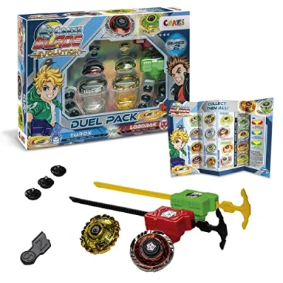Imagen de CRAZE Blade Peonzas De Batalla, Turox Loborak Evolution, Competición para Niños, Trompo con Punta giratoria, Multicolor