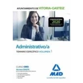 Imagen de Administrativo/a Del Ayuntamiento De Vitoria gasteiz. Temario Específi