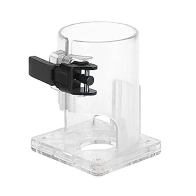 Imagen de Recortadora de carpintería, base plástico transparente, herramienta eléctrica, protectora accesorios (liberación rápida)