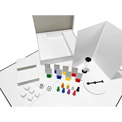 Imagen de Apostrophe Games Crea tu propio Juego de Mesa (tablero en blanco, caja y accesorios) (Deluxe Blanco)