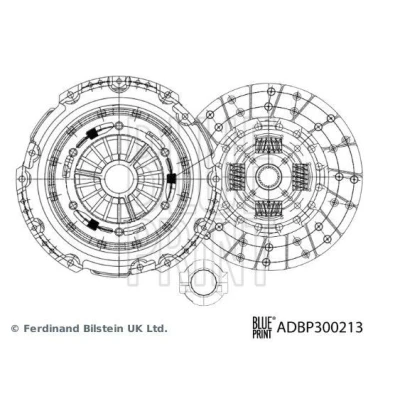 Imagen de BLUE PRINT ADBP300213 Kit de Embrague tres piezas con grasa sintética 260mm MAZDA: CX 5 I