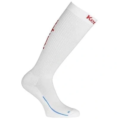 Imagen de Kempa Long Socks Medias de Equipaciones, Sin género, Blanco/Rojo, 36 40