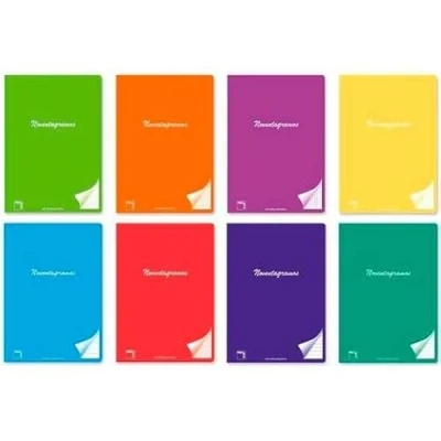 Imagen de Pacsa Libreta 5 mm Cuadrícula impresa Multicolor A4 48 Hojas (6 Piezas)