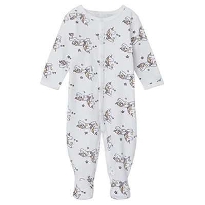 Imagen de NAME IT NBFNIGHTSUIT W/F Unicorn Pijama para bebé niña, Blanco brillante, 92 cm