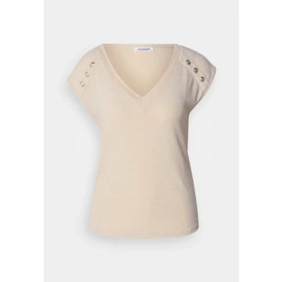 Imagen de Morgan DILI Camiseta estampada, Mujer, Talla: XS, Beige melange