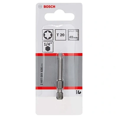 Imagen de Bosch 2 607 001 636 Punta de atornillar extra dura T20, 49 mm (pack 1)