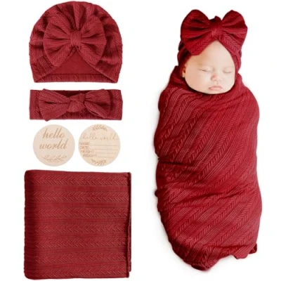 Imagen de DRESHOW Manta Bebé Recien Nacido de Arrullo Cobija Envolvente para Swaddle Bebés 0 3 Meses