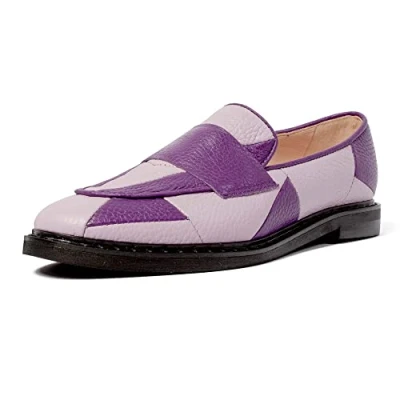 Imagen de L37 HANDMADE SHOES Crystal Castles, Mocasines Planos Mujer, Púrpura Violeta, 37 EU
