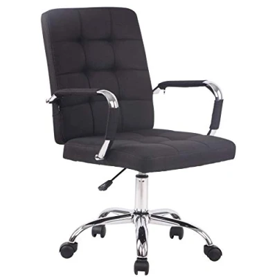 Imagen de CLP Silla De Escritorio Deli Pro En Tela Ejecutiva Giratoria &amp; Regulable Altura I Oficina con Ruedas, Color:Negro