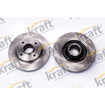 Imagen de KRAFT 6055925 Disco de freno 249, 249,0 9,0 4 macizo sin cojinete rueda, anillo sensor ABS PEUGEOT: 307 Hatchback, SW, CC