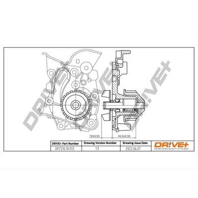 Imagen de Bomba de agua, refrigeración del motor Dr!ve+ DP2310.10.013