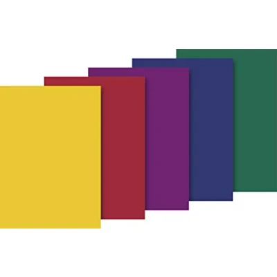 Imagen de Heyda 203375706 Papel de seda (50 x 70 cm, 5 colores, amarillo, rojo medio, morado, azul oscuro, verde oscuro)