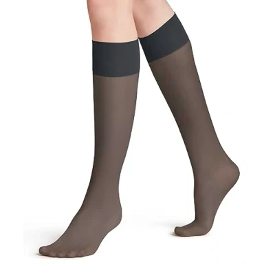 Imagen de FALKE Pure Matt 20 DEN W KH transparente unicolor 1 par, Calcetines largos Mujer, Gris (Graphite 3146) nuevo ecológico, 39 42