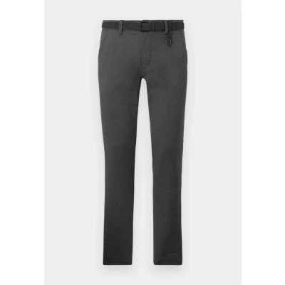 Imagen de TOM Tailor Denim Structured Chinos WITH BELT Pantalones chinos, Hombre, Talla: 29x32, Anthracite