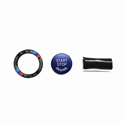 Imagen de Botón de parada arranque B M W E90 E84 E70, encendido del interruptor motor para 1 2 3 4 5 6 7 X1 X2 X3 X4 X5 X6 Series (Azul Mate)