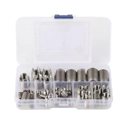 Imagen de 50 Insertos de Rosca Autorroscantes,M3 M12 Acero Inoxidable, Tuercas Inserción para Reparación Helicoidal