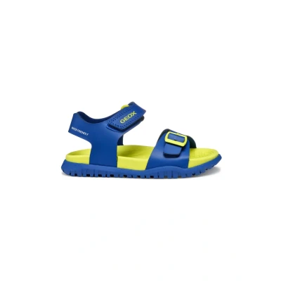 Imagen de Geox J Sandal FUSBETTO BO, Sandalia, Royal/Fluo Yellow, 27 EU