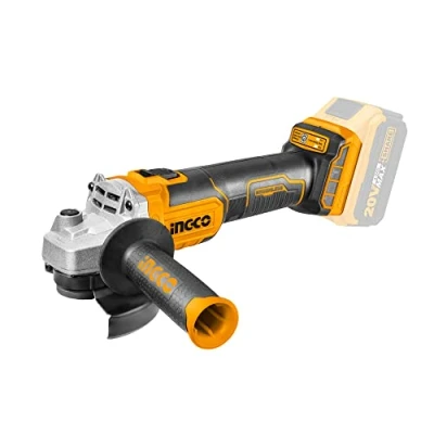 Imagen de Amoladora de ángulo Inalámbrica INGCO 115mm con Batería 2PCS 20V 4Ah Sin Escobillas, 10PCS Discos, M14 Herramienta Corte, 3000/8500 rpm (Sin Batería)