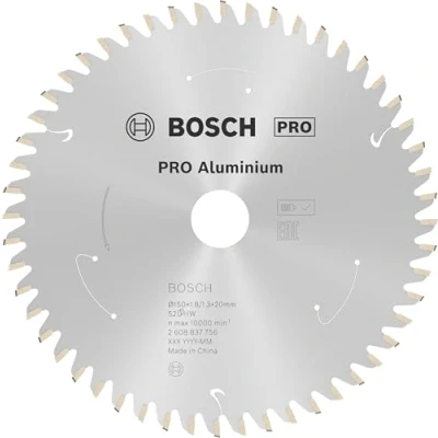 Imagen de Bosch Professional Disco de sierra circular Standard for Aluminium (aluminio, 150 x 20 1,8 mm, 52 dientes, accesorio sin cables)