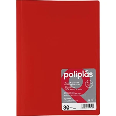 Imagen de Grafoplas 1155726 Carpeta de 30 fundas, color rojo