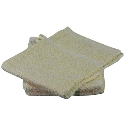 Imagen de Gözze Set de 4 manoplas baño, Suave y Absorbente, Algodón, 16 x 21 cm Vainilla
