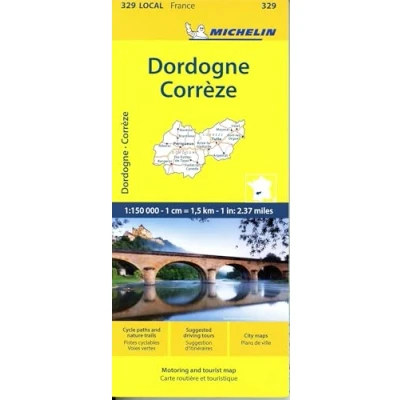 Imagen de Correze Dordogne Michelin Local Map 329