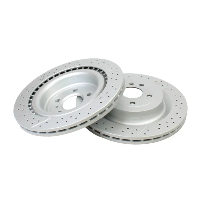 Imagen de QUARO Disco de freno MERCEDES BENZ: Clase ML, GLE Coupé, SUV 345mm 26mm 5 112mm ranurado/perforado barnizado QD1718 Discos freno,
