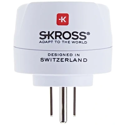 Imagen de SKROSS 1.500203 E Europa a USA Adaptador de viaje internacional Entrada enchufe EU o Shuko, salida Voltaje 100V 1500W/250V 1750W. Protección contra descargas eléctricas