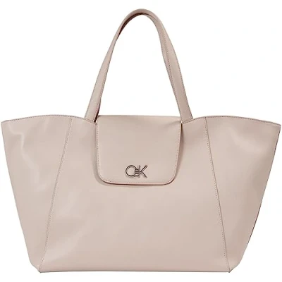 Imagen de Calvin Klein Mujer Tote Bag Bolso Re Lock Shopper mediano, Gris (Shadow Gray), Talla Única