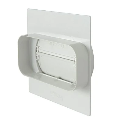 Imagen de La ventilación pmv157b placa para detección a pared de tubo rectangular redondo con válvula no retorno, 150 x 70 mm 125