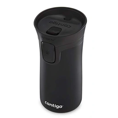 Imagen de Contigo Pinnacle Autoseal taza térmica de viaje, café acero inoxidable, termo, vaso hermético, para bebidas calientes con tapa, sin BPA, fácil limpiar, Tantalizing Blue, 300 ml