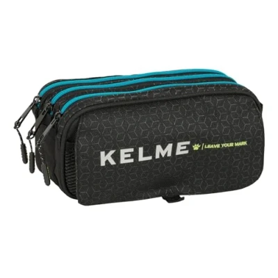 Imagen de Safta Kelme Iron Portatodo Triple Big, Estuche Infantil, Niño, Ideal para Niños en Edad Escolar, Cómodo y Versátil, Calidad Resistencia, 21.5x8x10 cm