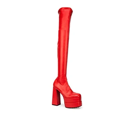 Imagen de LAMODA Fantasías, Botas por Encima de la Rodilla Mujer, Red PU, 39 EU