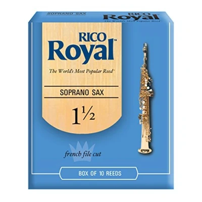 Imagen de Rico RIB1015 Cañas para Saxo Soprano Royal, Resistencia de 1.5