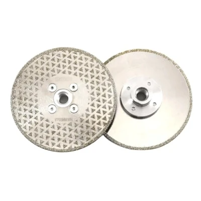 Imagen de DT DIATOOL Disco Diamante de Corte y Rectificado 2 Piezas 125 mm x M14 Hoja Sierra Electrochapado para Piedra Mármol Baldosa Granito