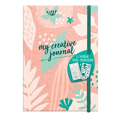 Imagen de Clairefontaine 97403C Cuaderno My Creative Journal con 208 páginas, 14, 8 x 21 cm, 90 g, diseño de lunares